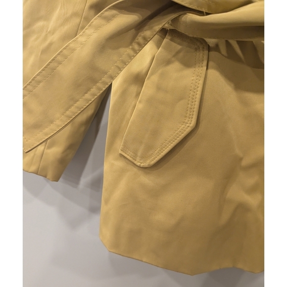 Sandro Studio Mustard Yellow Round Collar Tie Waist Jacket Size Large - Picture 2 of 8